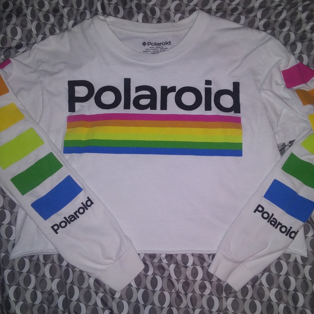 Cute Polaroid crop top